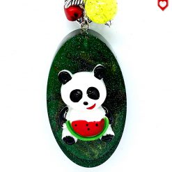 Panda und Melone Anhänger Kunstharz