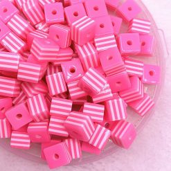 Perlen_Beads_Wuerfel_gestreift_pink12