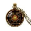 Heilige Sri Yantra Halskette bronze 01
