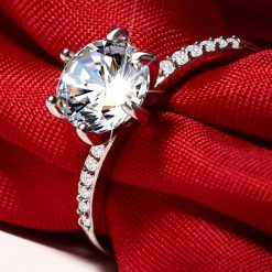 Luxus Ring 1 Karat ZirKon Kristall 9