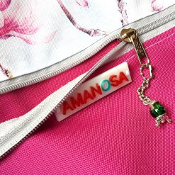 Stoffbeutel Tasche Reissverschluss Magnolie 3