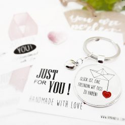 Schlüsselanhänger Freundin Glück Geschenk 3