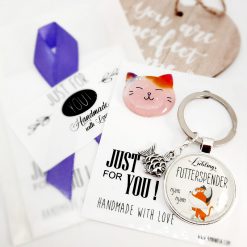 Schlüsselanhänger Katze Futter Liebe Geschenk 3