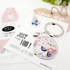 Schlüsselanhänger Lama Alpaka Einhorn 3