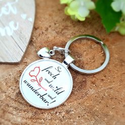 Schlüsselanhänger Frech Wild Wunderbar Geschenk 2