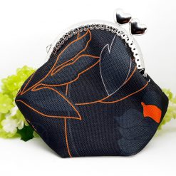 Clipbörse Bügeltasche THE BLACK ROSE handgemachte Geldbörse Portemonait 1