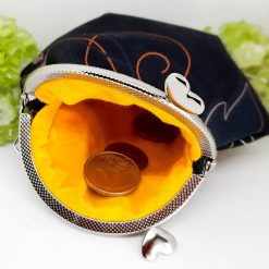 Clipbörse Bügeltasche THE BLACK ROSE handgemachte Geldbörse Portemonait 3