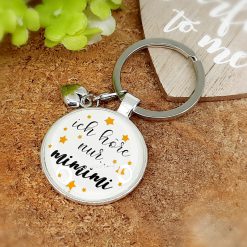 Schlüsselanhänger Ich höre nur MiMiMi Geschenk 02