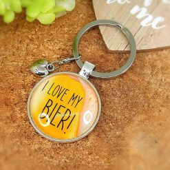 Schlüsselanhänger I love my Bier Geschenk 02