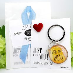Schlüsselanhänger I love my Bier Geschenk 04