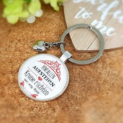 Schlüsselanhänger Aufstehen und Krone richten Geschenk 02