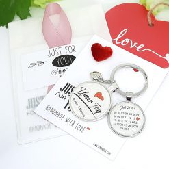 Schlüsselanhänger Personalisiert Hochzeit Verlobung Unser Tag Geschenk 03