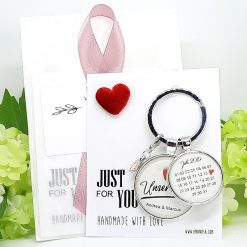 Schlüsselanhänger Personalisiert Hochzeit Verlobung Unser Tag Geschenk 04