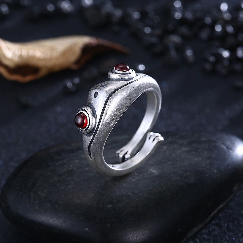 Ring Frosch Frog Künstlerring verstellbar – AMANOSA | Schmuck, Taschen