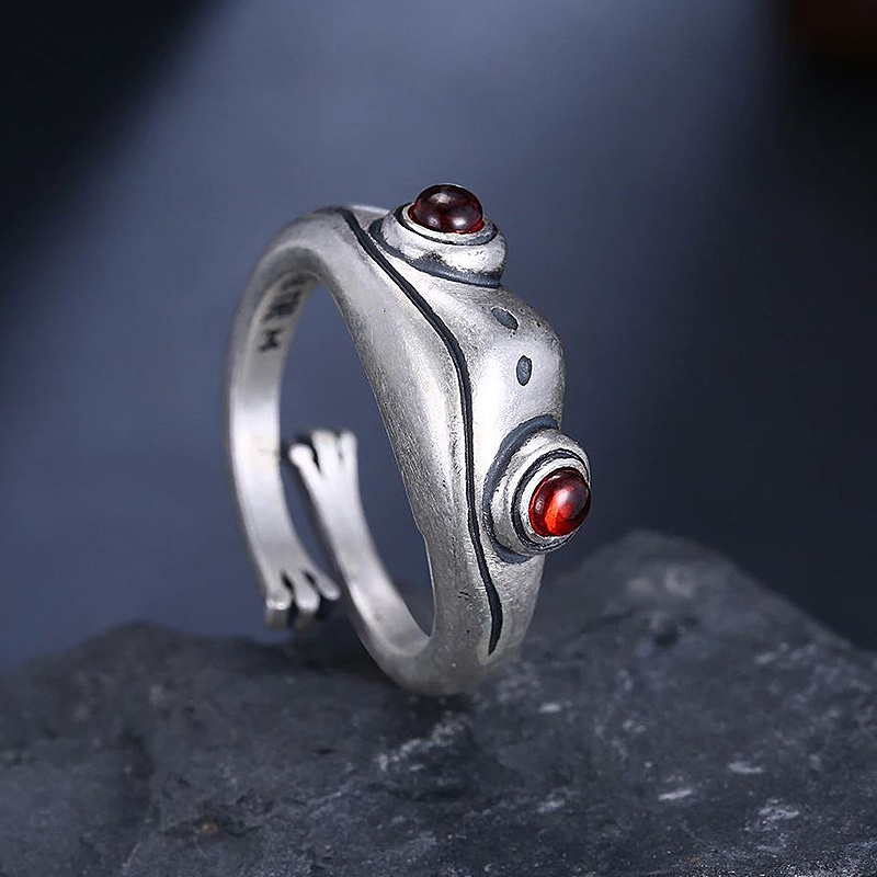 Ring Frosch Frog Künstlerring verstellbar – AMANOSA | Schmuck, Taschen