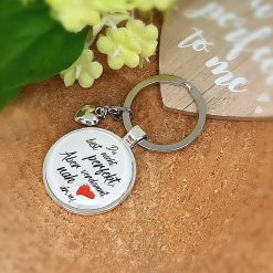 Schlüsselanhänger Du bist nicht perfekt Geschenk Freundin 3