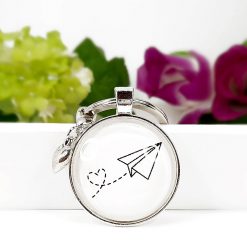 Schlüsselanhänger Papierflieger Liebe Herz Geschenk 2