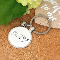 Schlüsselanhänger Papierflieger Liebe Herz Geschenk 3