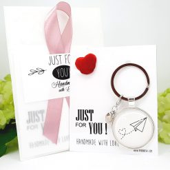 Schlüsselanhänger Papierflieger Liebe Herz Geschenk 4