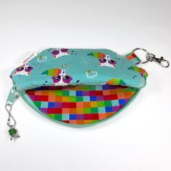 Schlüsseltasche Waschbär Regenbogen Etui Utensilo 3