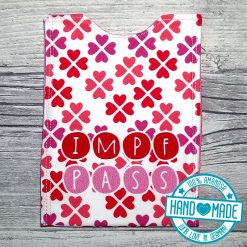 Impfpasshülle Impfausweistasche Blumenherz 2