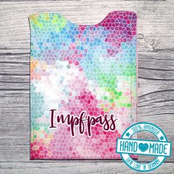 Impfpasshülle Impfausweistasche Mosaik bunt 2