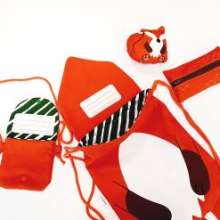 Kinderrucksack Set Fuchs Brustbeutel Stiftetui Stofftier Fuchs 2