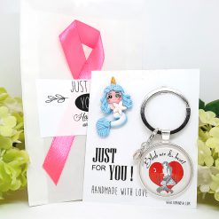 Schlüsselanhänger Meerjungfrau Geschenk Bleib wie du bist 2