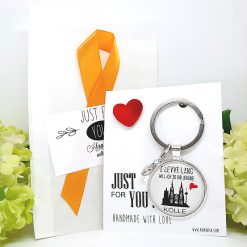 Schlüsselanhänger Kölle E Levve lang will ich zo dir jehüre 2