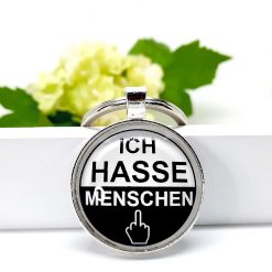 Schlüsselanhänger Geschenk Ich hasse Menschen