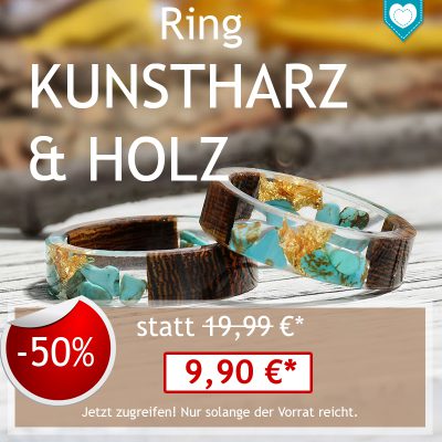 Angebot Ring Kunstharz Holz AMANOSA