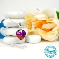 Kette Herz pink Valentinstag