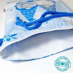 Wichtel Gnom Geschenkbeutel innen weiss