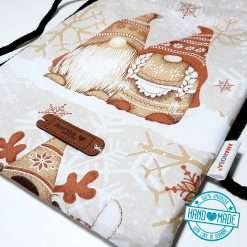 Wichtel Gnom Geschenkbeutel braun 3