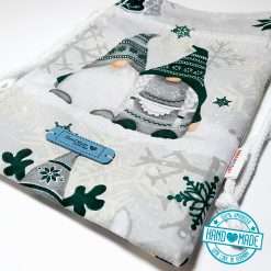 Wichtel Gnom Geschenkbeutel dunkelgrün 3