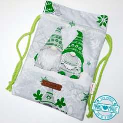 Wichtel Gnom Geschenkbeutel grün 2