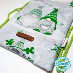 Wichtel Gnom Geschenkbeutel grün 3