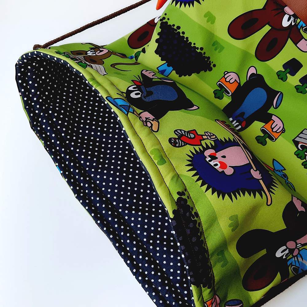 Turnbeutel Rucksack Maulwurf braun 5