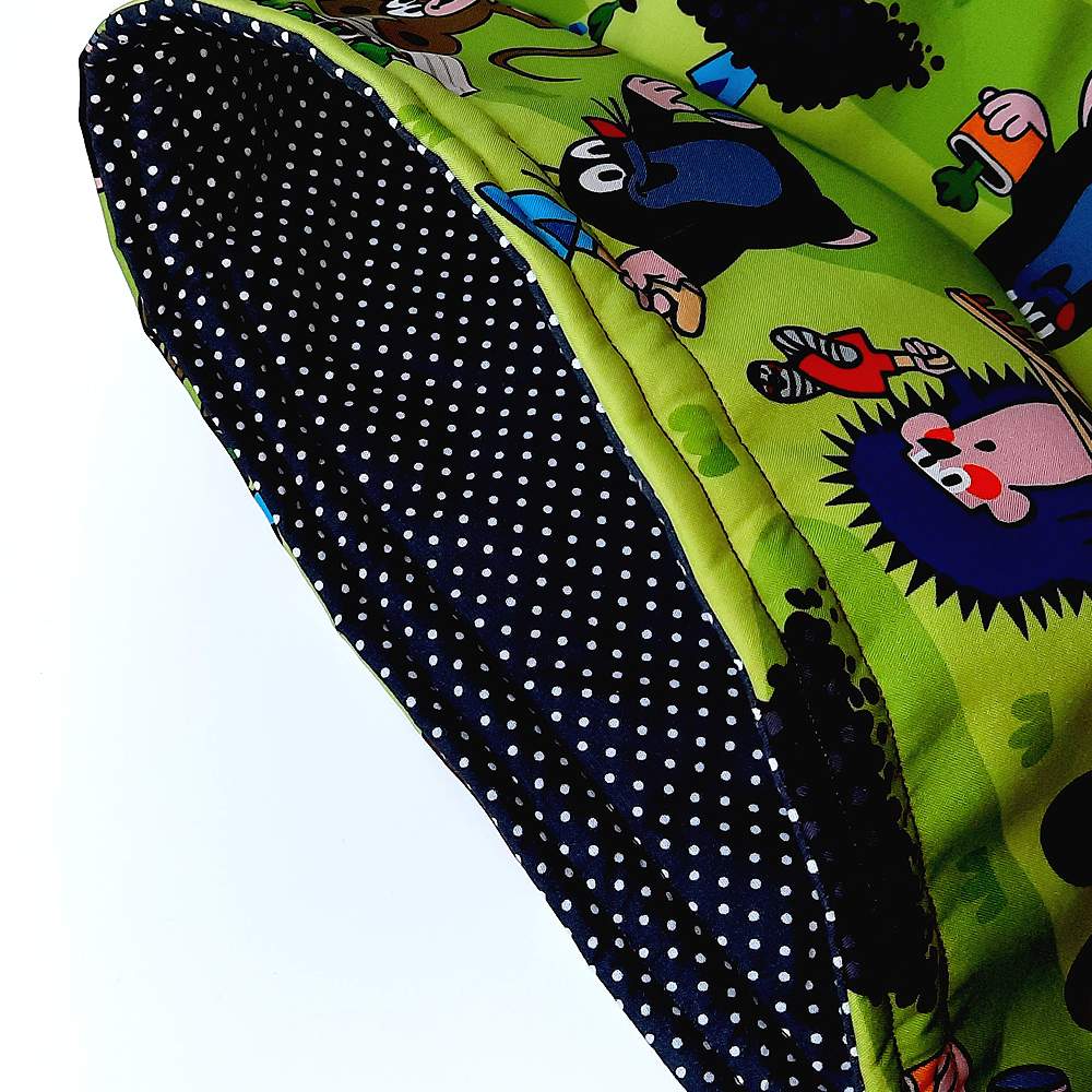 Turnbeutel Rucksack Maulwurf schwarz 5