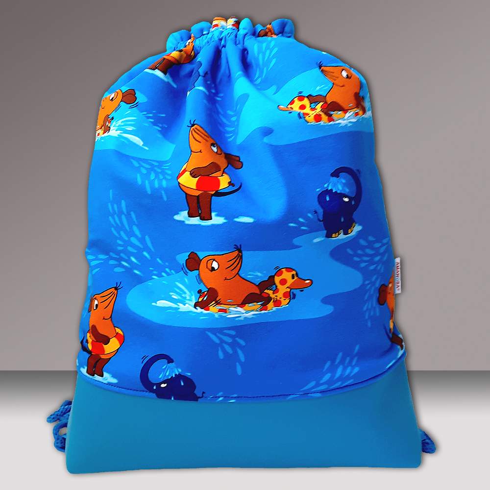 Turnbeutel Sportbeutel Gymbag Rucksack Die Maus 3