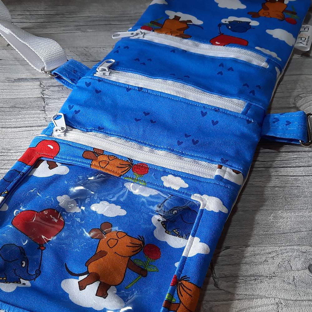 Die Maus Tasche Umhängetasche Flapy Kids blau 2