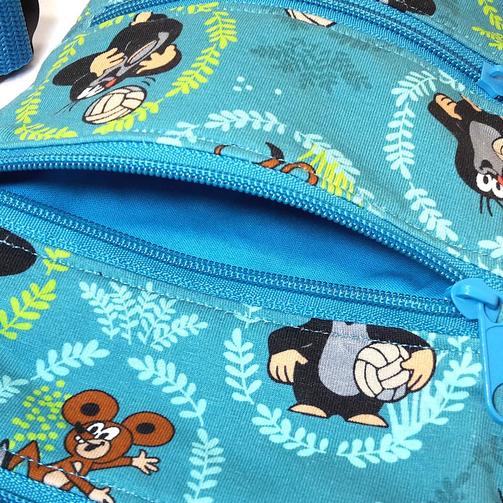 Umhängetasche Klapptasche Flapy Der kleine Maulwurf Fussball 3