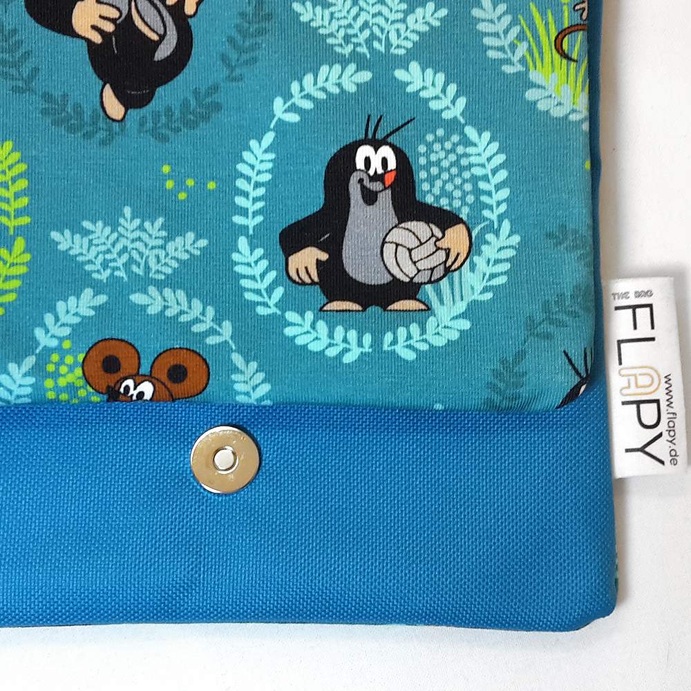 Umhängetasche Klapptasche Flapy Der kleine Maulwurf Fussball 4