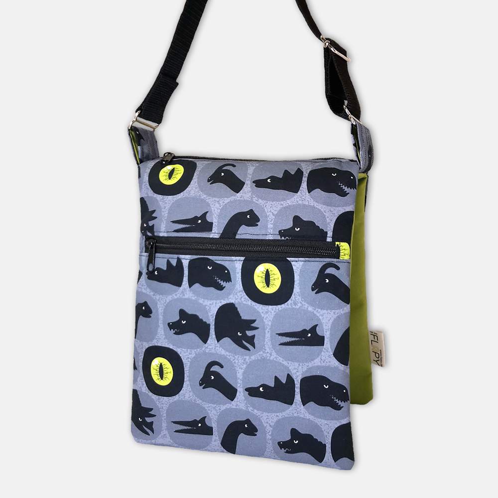 Umhaengetasche Klapptasche Flapy Dinosaurier 1