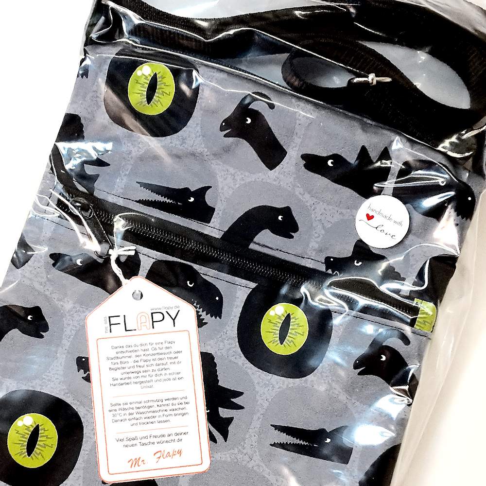 Umhaengetasche Klapptasche Flapy Dinosaurier 6
