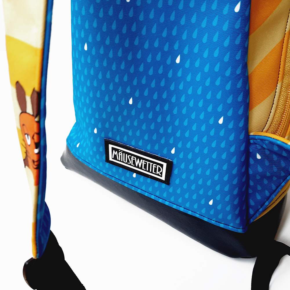 Crossbag Rucksack für Kinder Softshell Umhängetasche Die Maus gelb 10