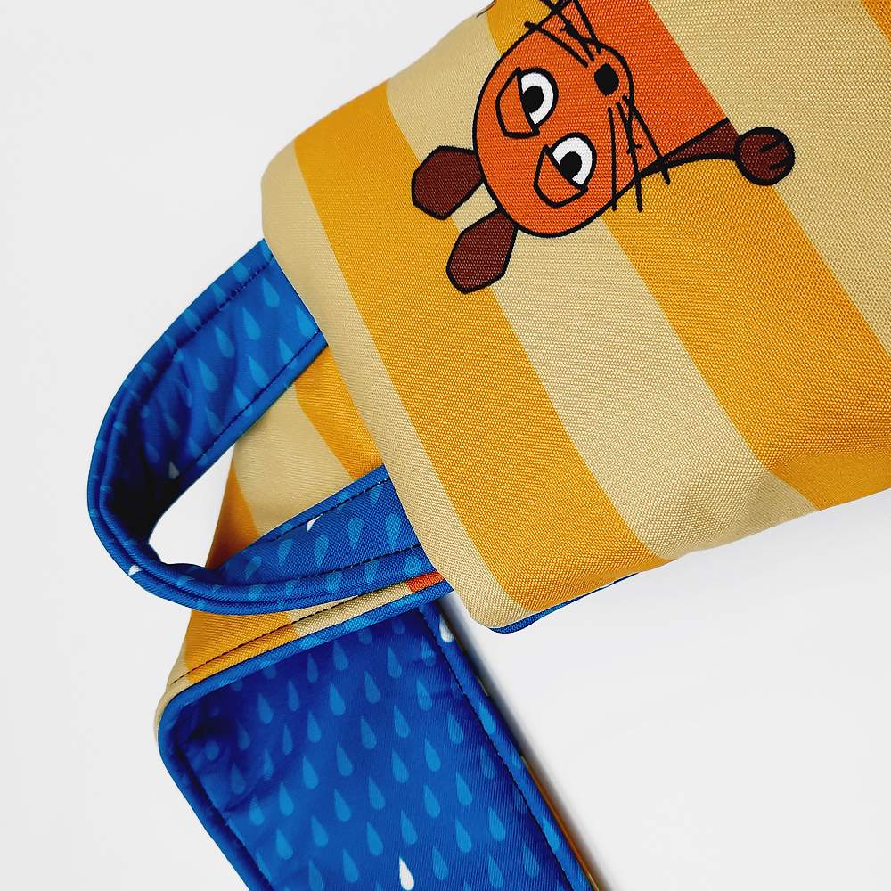 Crossbag Rucksack für Kinder Softshell Umhängetasche Die Maus gelb 5