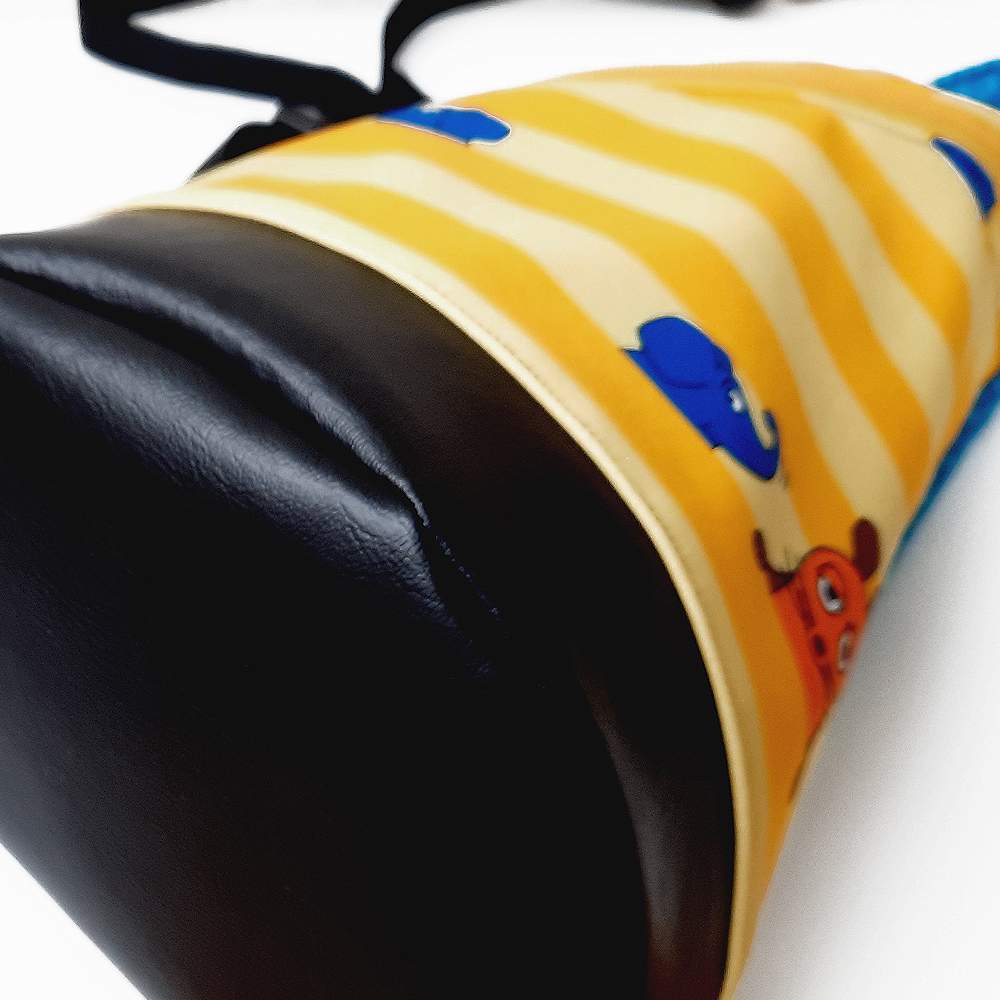 Crossbag Rucksack für Kinder Softshell Umhängetasche Die Maus gelb 9