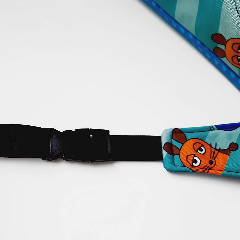 Crossbag Rucksack für Kinder Softshell Umhängetasche Die Maus türkis 5