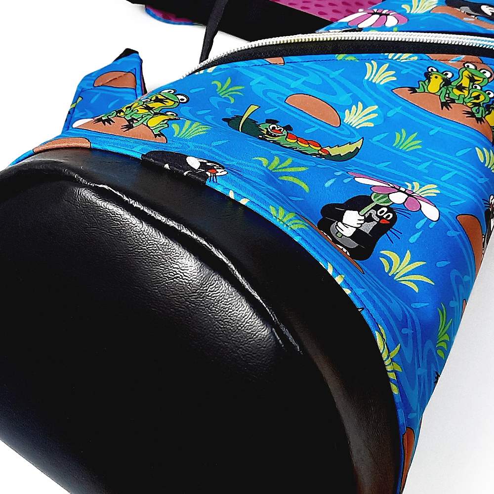 Crossbag Rucksack für Kinder Softshell Der kleine Maulwurf Regentag berry 11